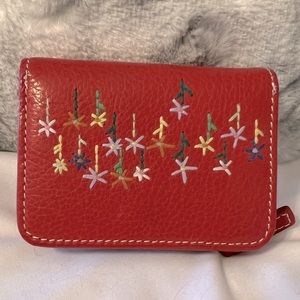 Fossil little red wallet